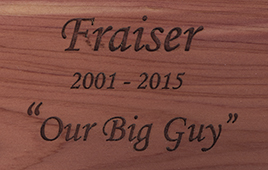 Extra Etching On Wood Urns - Up To 4 Lines Image