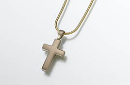 Cross Pendant - Brass Image