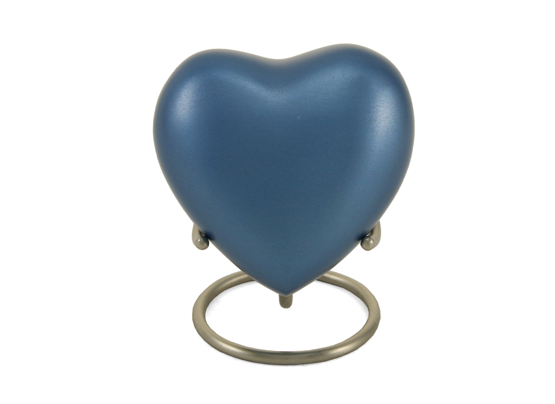 Objet-souvenir en forme de cœur - Bleu Image